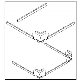 PROFILO DI BATTUTA INFERIORI PER SERIE FLEX CM 120 CO158L01 SAMO