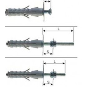 TASSELLO CON VITE E ROND.12X45