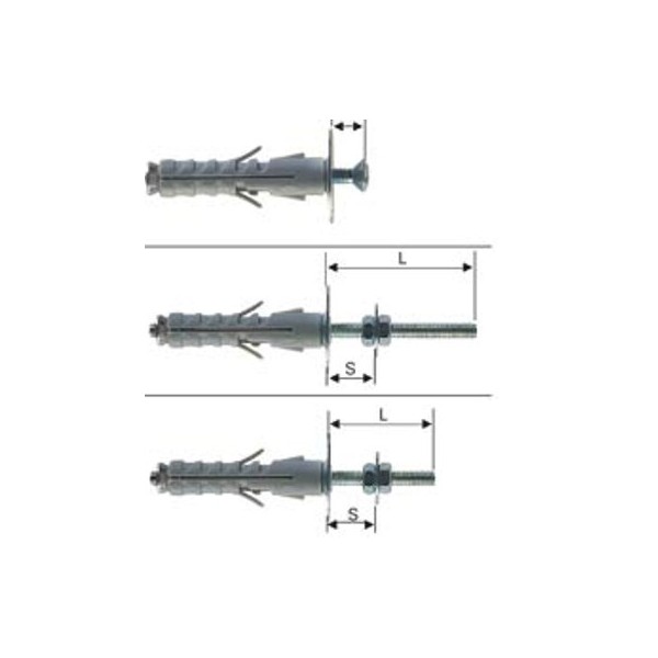 TASSELLO CON VITE E ROND.12X45