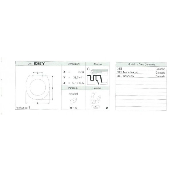 COPRIWATER XES, XES MONOBLOCCO BIANCO