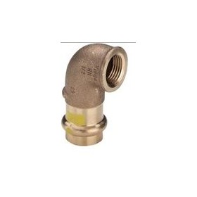 CURVA 90° RAME A PRESSARE ACQUA/GAS  F3/4x18