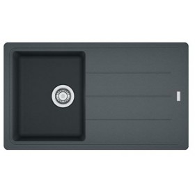 FRANKE LAVELLO FRAGRANITE INCASSO BOSTON 98998717 BFG 611-86 CM 86X50 1 VASCA DX CON GOCCIOLATOIO SX GRAFITE COMPLETO DI