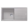 FRANKE LAVELLO FRAGRANITE INCASSO BOSTON 98998867 BFG 611-97 CM 97X50 1 VASCA DX CON GOCCIOLATOIO SX ALLUMINIO COMPLETO