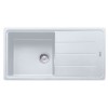 FRANKE LAVELLO FRAGRANITE INCASSO BOSTON 98998987 BFG 611-97 CM 97X50 1 VASCA DX CON GOCCIOLATOIO SX BIANCO COMPLETO DI