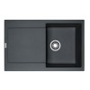 FRANKE LAVELLO INCASSO FRAGRANITE MARIS 9899910 MRG 611 CM 78X50 1 VASCA CON GOCCIOLATOIO REVERSIBILE GRAFITE