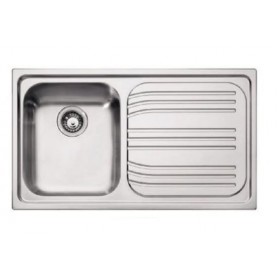 FRANKE LAVELLO RADAR 85862902 RRX 611-86 CM 86X50 1 VASCA SX CON GOCCIOLATOIO DX INOX COMPLETO DI SIFONE