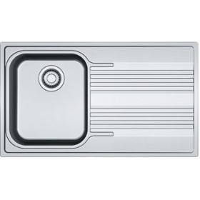 FRANKE LAVELLO SMART 85864802 SRX611 CM 86X50 1 VASCA SX CON GOCCIOLATOIO DX INOX COMPLETO DI SIFONE