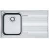 FRANKE LAVELLO SMART 85864802 SRX611 CM 86X50 1 VASCA SX CON GOCCIOLATOIO DX INOX COMPLETO DI SIFONE