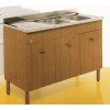 SOTTOLAVELLO 120X50 PER LAVELLO INOX TEAK MOBILDIECI