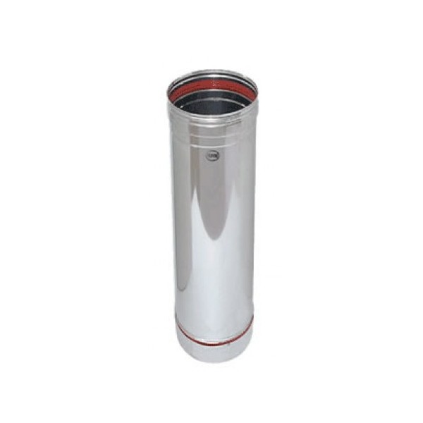 TUBO INOX MONOPARETE H.950 D.130 AISI 316