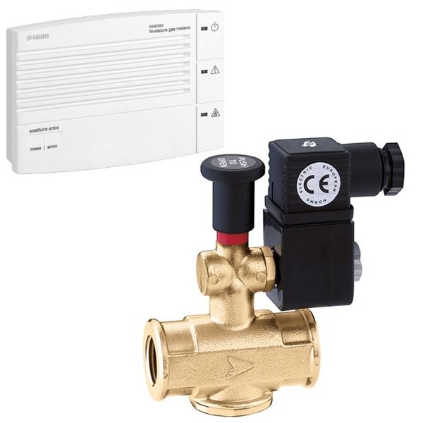 RILEVATORE GAS CON ELETTROVALVOLA RM 855 CALEFFI