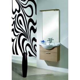 COMPONIBILE DA BAGNO ESMERALDA CM 65 ROVERE SBIANCATO