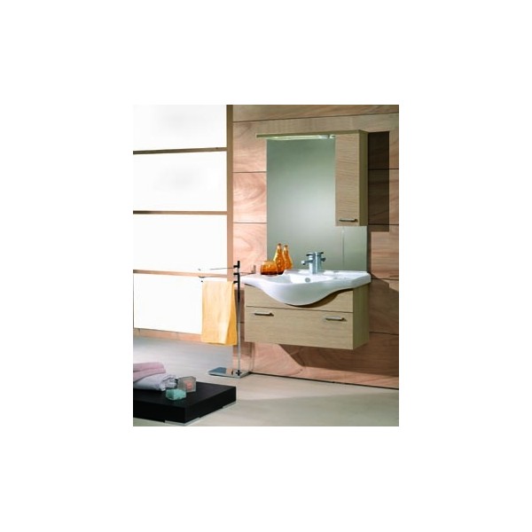 COMPONIBILE DA BAGNO ESMERALDA CM 85 ROVERE SBIANCATO