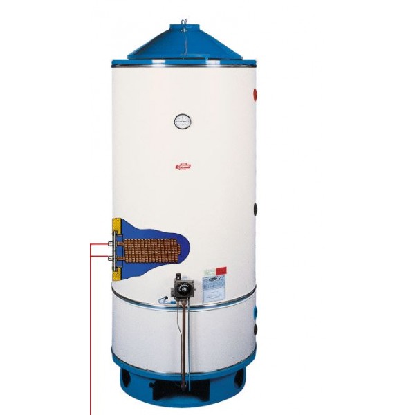 SCALDABAGNO GAS TERMO A BASAMENTO BOILER 300 L FIAMMA PILOTA  COETERM BTG 300