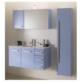 COMPONIBILE DA BAGNO SERIE MODERNO BASE CM 100 SPECCHI CM 68 COLONNA CM 35 PENSILE CM 30