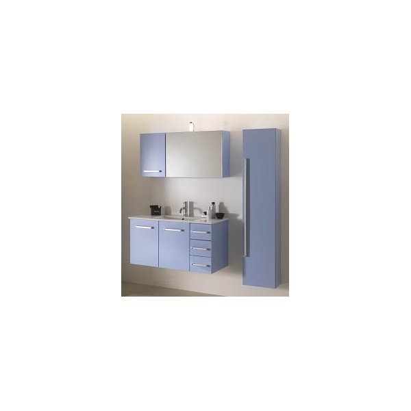 COMPONIBILE DA BAGNO SERIE MODERNO BASE CM 100 SPECCHI CM 68 COLONNA CM 35 PENSILE CM 30