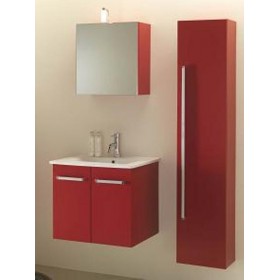 COMPONIBILE DA BAGNO SERIE MODERNO BASE CM 62 SPECCHIO CM 50 COLONNA SOSPESA CM 35