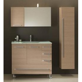 COMPONIBILE DA BAGNO SERIE MODERNO CM 100  COLONNA CM 35  CARRELLO CON RUOTE CM 100