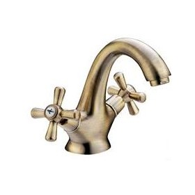 MISCELATORE LAVABO IRIS RETRO'1' 1/4  BRONZO