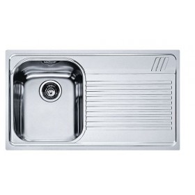 FRANKE LAVELLO ARMONIA 101.0022.376 AMX 611 CM 86X50 1 VASCA DX CON GOCCIOLATOIO SX INOX COMPLETO DI SIFONE