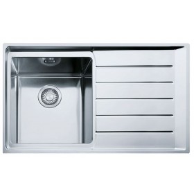 FRANKE LAVELLO NEPTUNE PLUS 101.0068.360 NPX611 CM 86X51 1 VASCA DX CON GOCCIOLATOIO SX INOX COMPLETO DI SIFONE