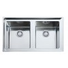 FRANKE LAVELLO NEPTUNE PLUS 101.0068.373 NPX 620 CM 86X51 2 VASCHE SENZA GOCCIOLATOIO INOX COMPLETO DI SIFONE