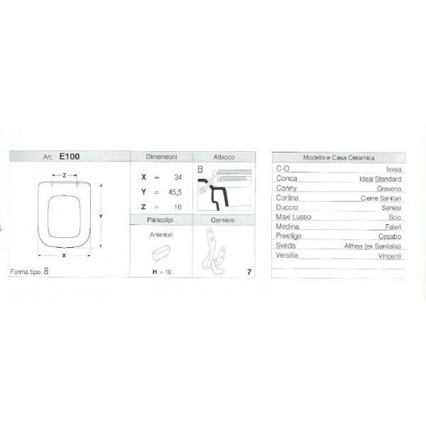 COPRIWATER CONCA  IDEAL STANDARD CHAMPAGNE