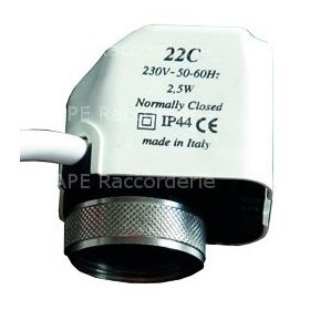 COMANDO ELETTROTERMICO APE PER VALVOLA DI INIEZIONE MODULANTE DA 230V N.C. COLLEGATA AL TERMOREGOLATORE CLIMATICO