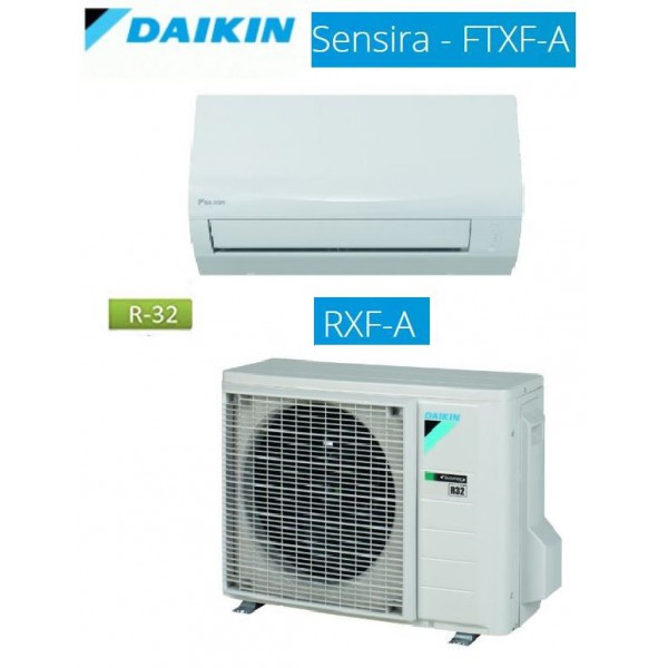 CONDIZIONATORE SENSIRA FTXF25A/RXF25A R 32 9000 BTU DAIKIN UNITA' INTERNA ED ESTERNA