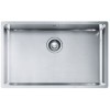 FRANKE LAVELLO INCASSO BOX SOTTOTOP MONOVASCA 725 X 450 VASCA 680 X 410 X 200 BXX 210-98 11068 INOX SATINATO 127.0369