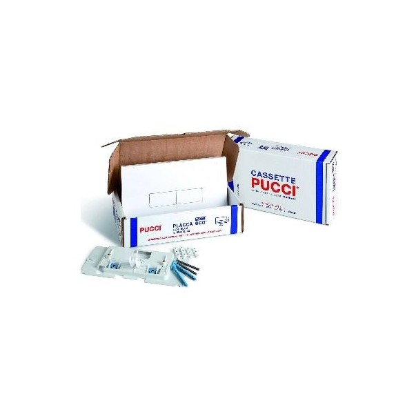 PLACCA COMANDO PUCCI ECO DOPPIO TASTO BIANCA PUCC5710 KIT NEW DI SOSTITUZIONE 80179560