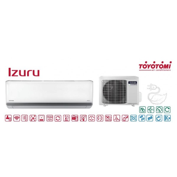 CONDIZIONATORE INVERTER 9000 BTU. 410 TOYOTOMI IZURU A+++