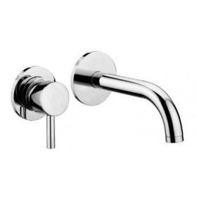 MISCELATORE LAVABO INCASSO BOCCA A MURO MM 245  STICK  PAFFONI CROMO