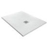 PIATTO DOCCIA  80X180 GEAL COAT SLATE ZENON H 2,5 CON PILETTA E GRIGLIA CROMO