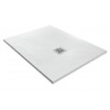 PIATTO DOCCIA  70X190 GEAL COAT SLATE ZENON H 2,5 CON PILETTA E GRIGLIA CROMO