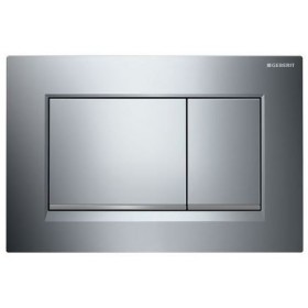 PLACCA NERA / OPACO / CROMO DOPPIO PULSANTE SIGMA 30 GEBERIT 115.883.14.1