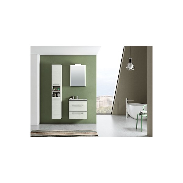 COMPONIBILE DA BAGNO  SERIE GIO 01 DA 60 CM-SPECCHIO CONTENITORE E  APLIQUE