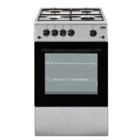 CUCINA CLASSICA BEKO Forno a Gas, Classe A, 4 Bruciatori Gas, 3 Funzioni Cottura, Cavità 54 lt, Controllo MeccanicoHxLxP: 85 x 5