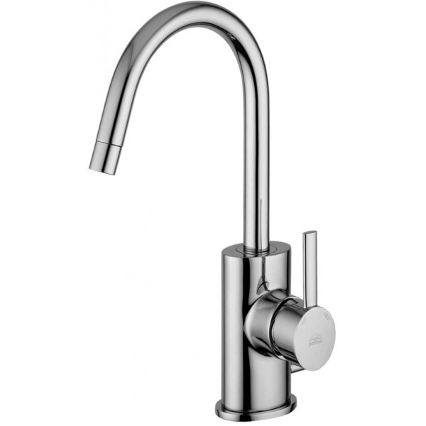 MISCELATORE LAVABO  BERRY PAFFONI CON CANNA ORIENTABILE SCARICO AUTOMAITO DA 11/4 BR077CR