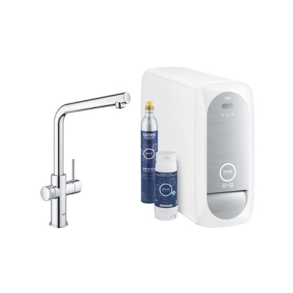 Miscelatore con sistema di filtrazione canna a l grohe blue home starter kit kit completo ART.31454001