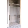 BOX PORTA SALOON GIAVA NICE PROFILO CROMO  CM 97/101 CRISTALLO TRASPARENTE  DA 6MM H.190