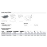 LAVABO COLIBRI' NEW CM.55 BIANCO  POZZI GEBERIT