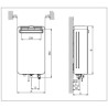 SCALDABAGNO A GAS BOSCH THERM 5600 O 12 V23 OUTDOOR 12 LT METANO C.S.