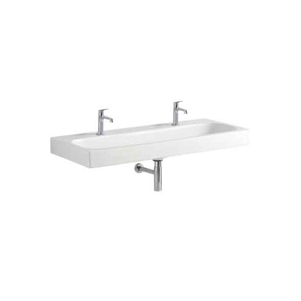 Lavabo simmetrico \'citterio\' 2 fori 120 cm GEBERIT