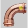 CURVA  RAME A PRESSARE FF 35  A 90° GAS