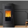 STUFA A PELLET KLOVER 34.5 KW RISCALDAMENTO E PRODUZIONE L.660X P.820 X H.1380