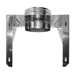 ALETTE PER SUPPORTO MURALE CANNA FUMARIA D.140 MM INOX