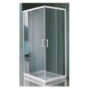 LATO PER BOX NEW CEE ART ANGOLO A QUATTRO ANTE 77-79 CROMO CRISTALLO TRASPARENTE MM.6  SAMO B0918ULUTR