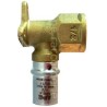 GOMITO CON FLANGIA FEMM.1/2X16  MULT. A PRESSARE BASSO