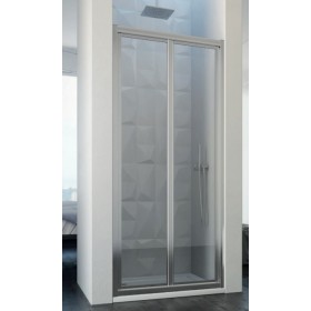 BOX PORTA A SOFFIETTO CONTEMPORARY FOLDING  87/91,4 CROMO CRISTALLO TRASPARENTE   MM.4